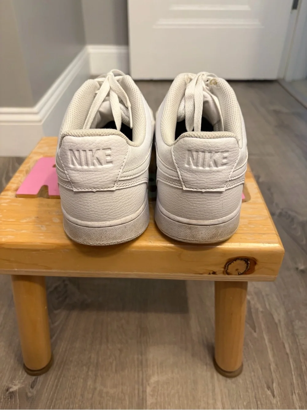 Nike Off-White Leather Low-Top Sneakers